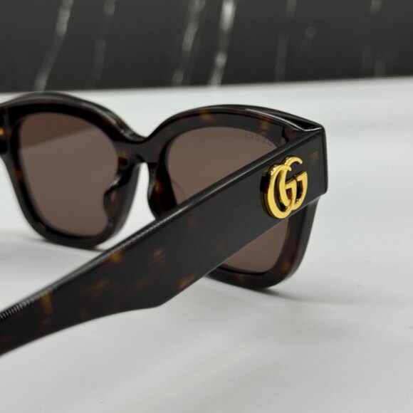 NEW GG1550SK 002 GUCCI HAVANA BROWN SQUARE WOMEN GUCCI SUNGLASSES - Picture 9 of 13